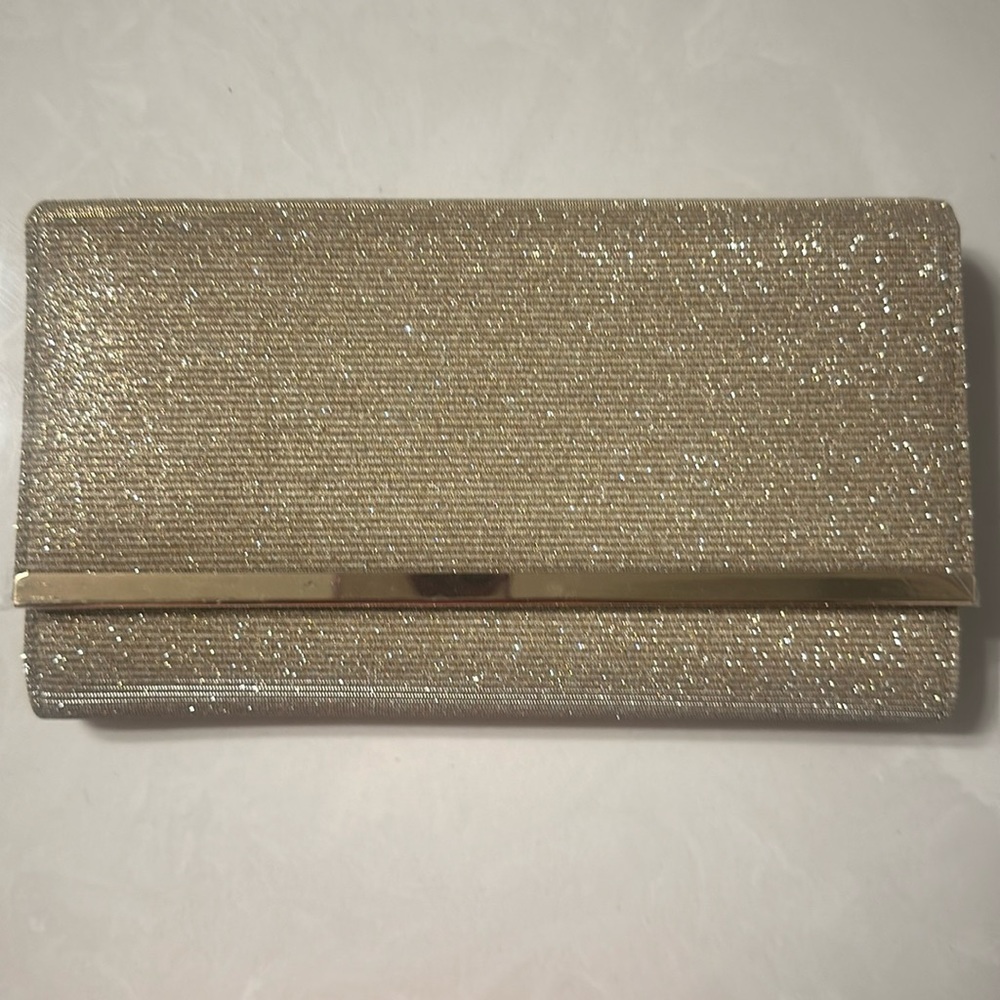 Estee and Lilly Champagne Gold Clutch